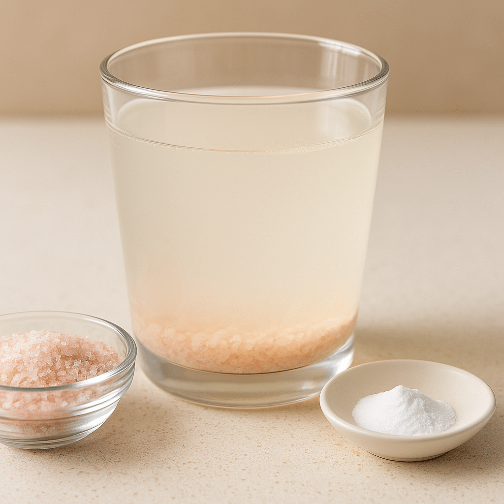 Japanese Pink Salt Recipe with Baking Soda – Detox Morning Drink Japanese Pink Salt Recipe with Baking Soda